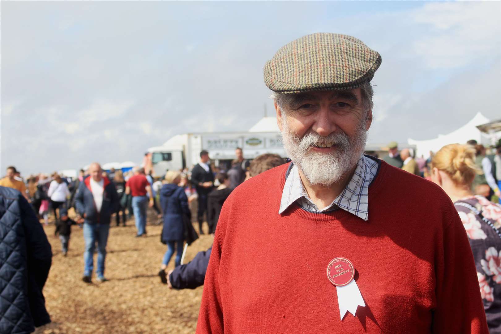 Lord Thurso, an honorary vice-president of Caithness Agricultural Society, at the Wick showfield on Saturday. Picture: Alan Hendry