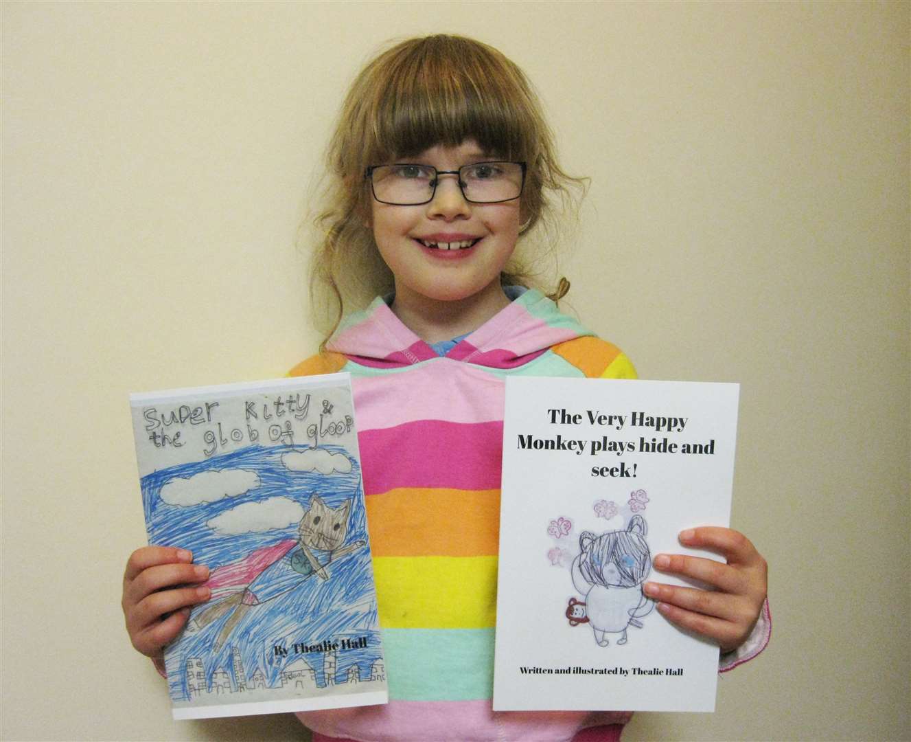 Eight-year-old Thealie Hall from Bower is combining her school work with being a published author.