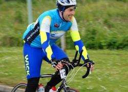Graeme Clyne was back in action following injury at the Wick Wheelers event.