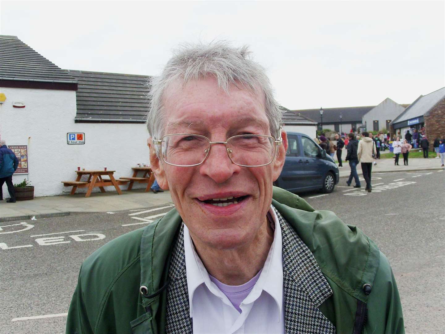 Bill Mowat at John O'Groats