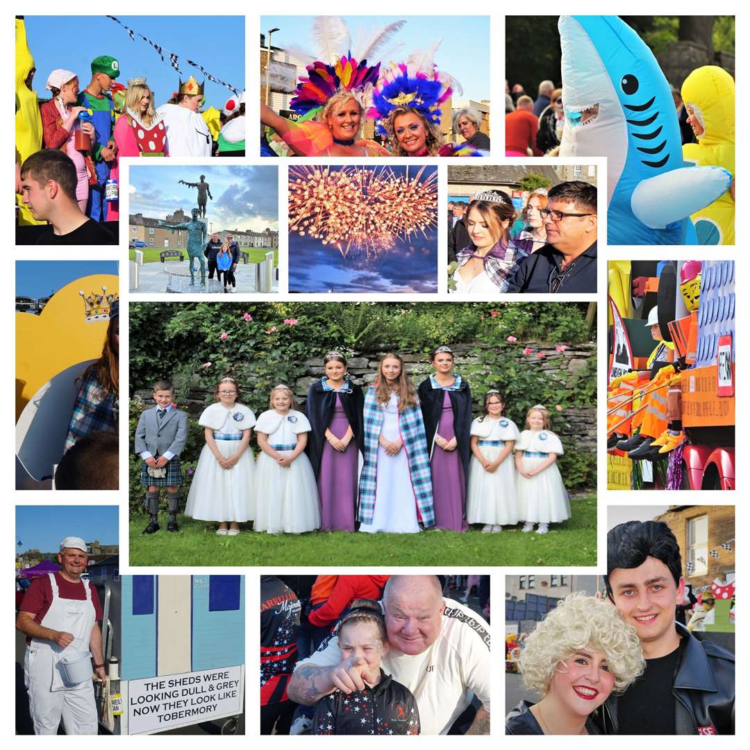 Wick Gala Week collage of pictures.