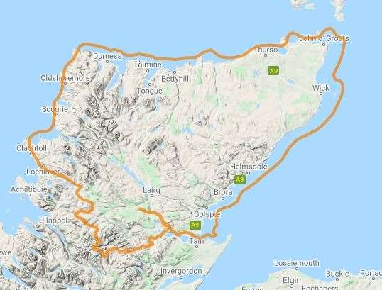 One flood alert covers all of Caithness and Sutherland. Picture: Sepa.