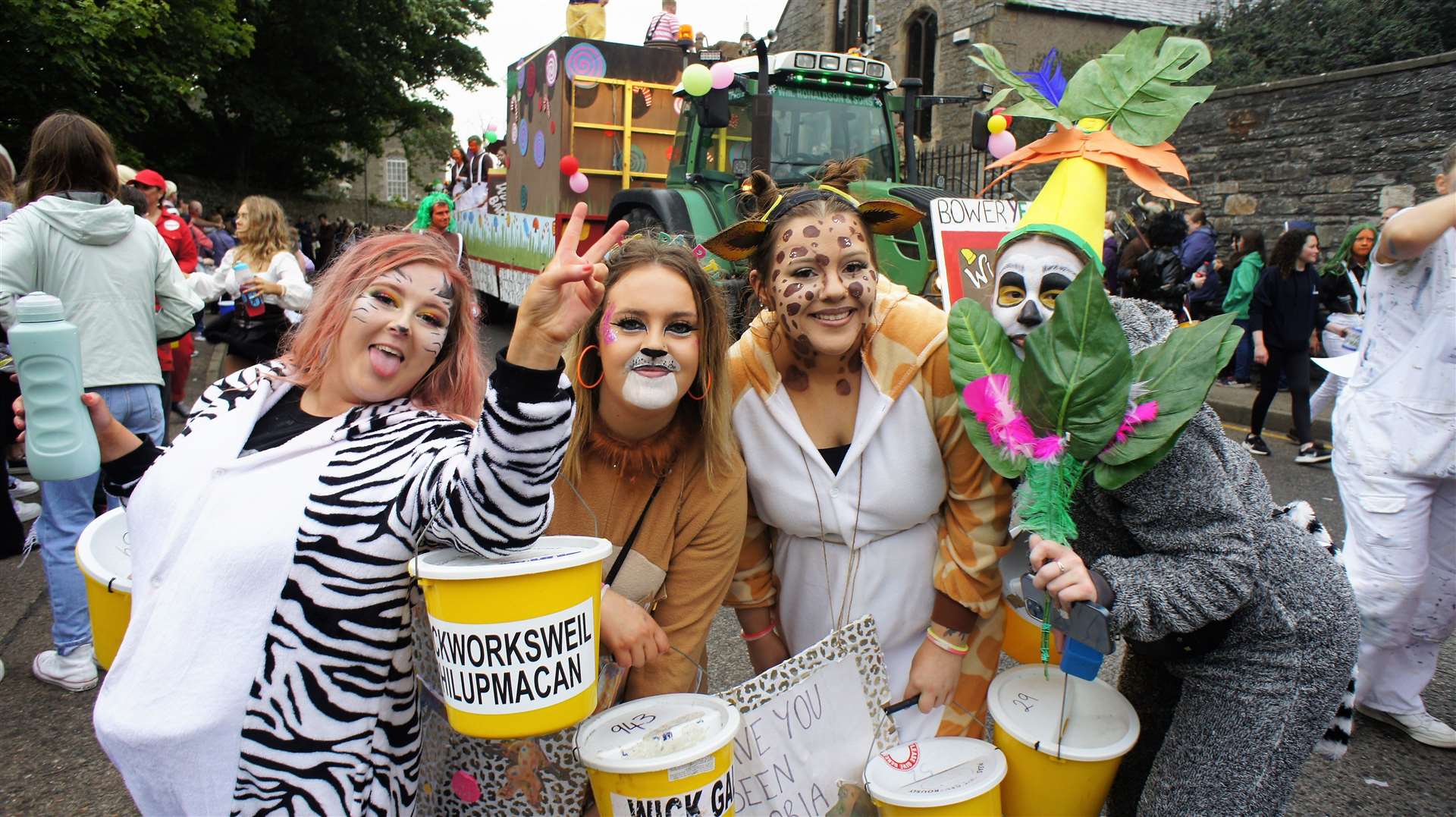 Procession of floats and fancy dress for Wick Gala Week 2022. Picture: DGS