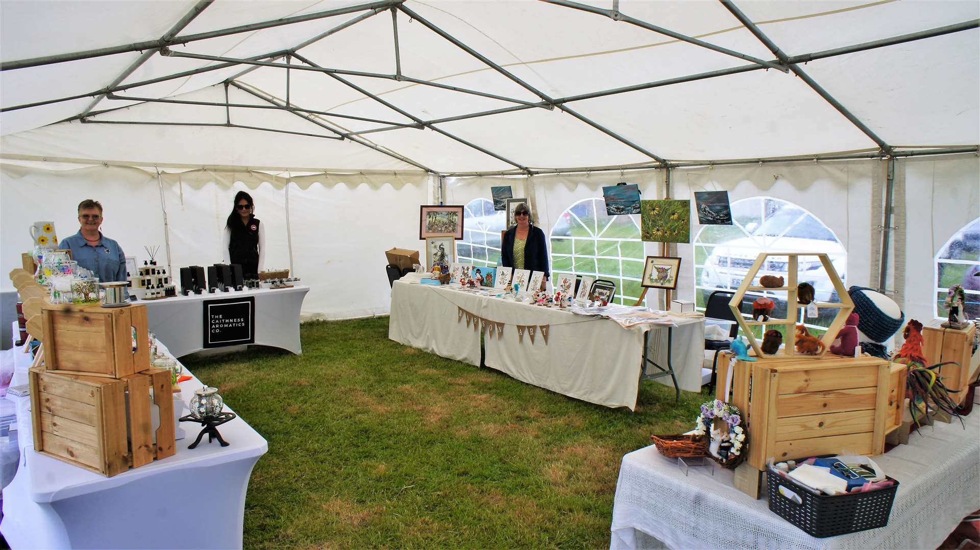 Arts and crafts stands at the vintage vehicle rally last year. Picture: DGS