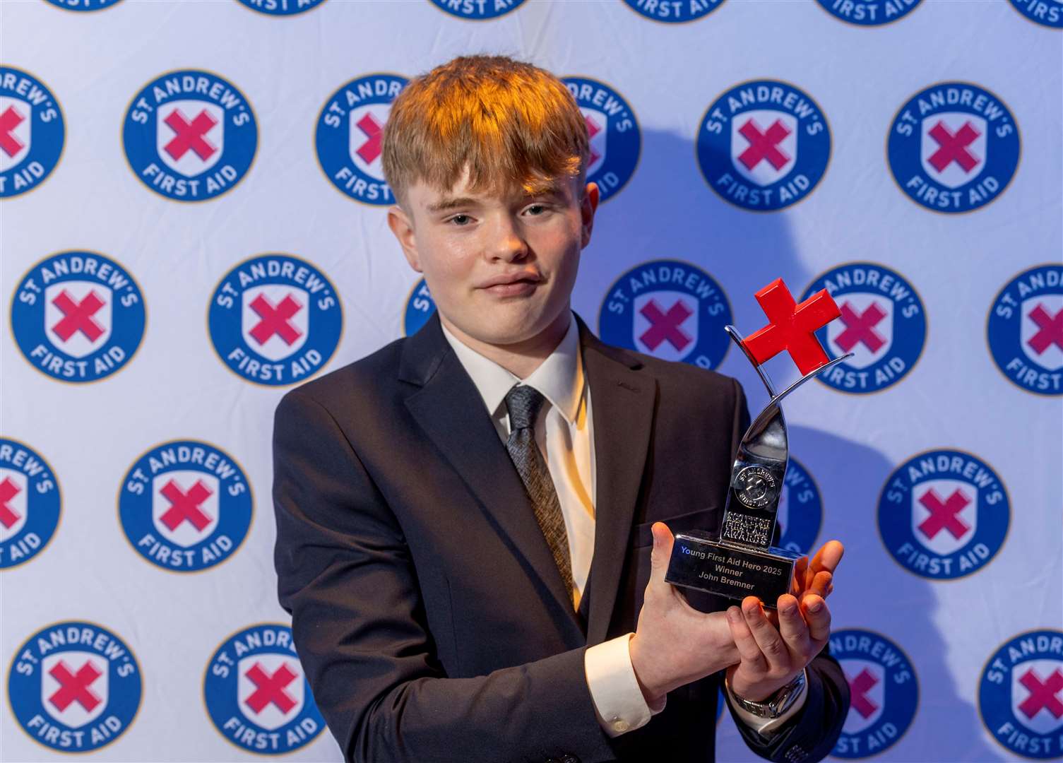 John Bremner (17) was named the Young First Aid Hero at the Scottish First Aid Awards.