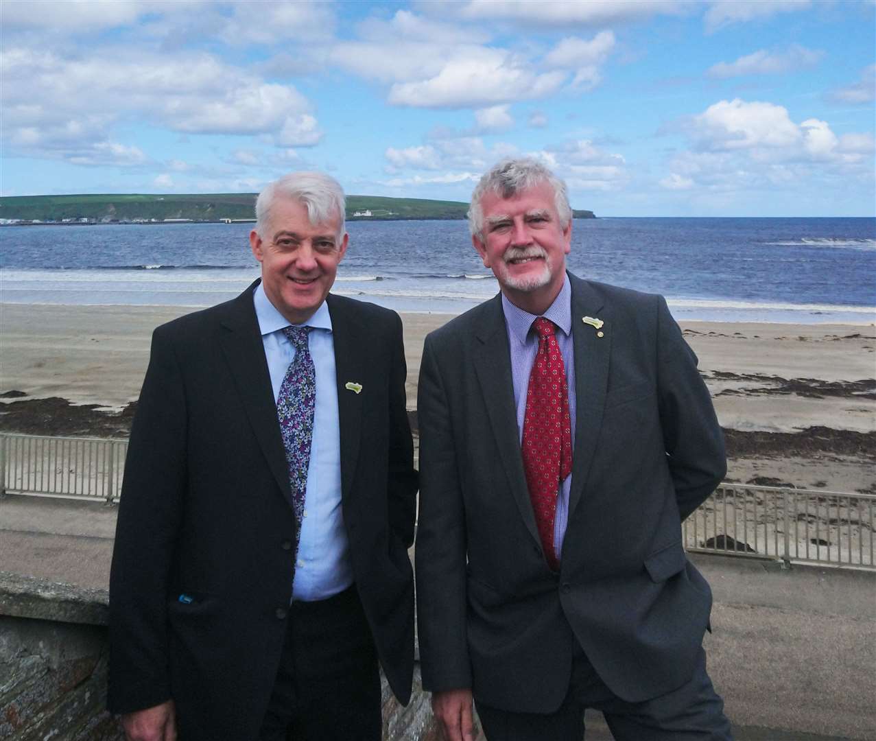 Caithness and North Sutherland Regeneration Partnership chairman Ian Ross (right) with programme manager Peter Faccenda.