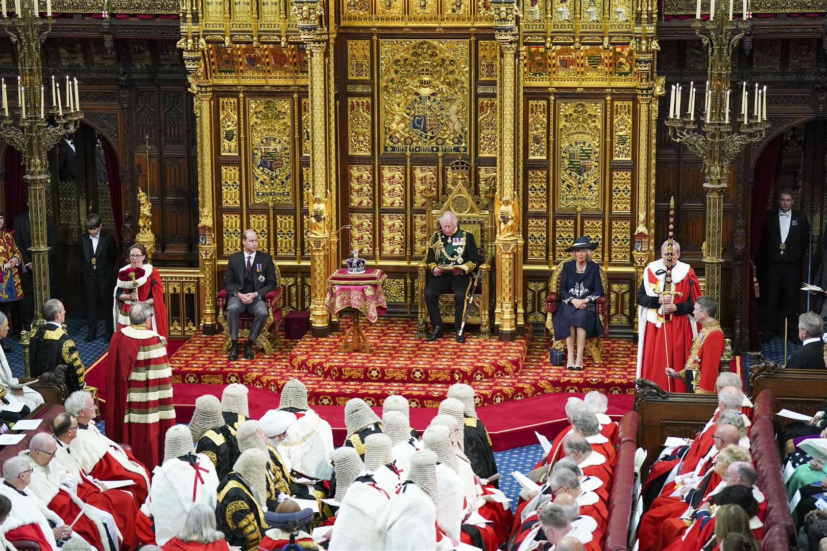 Charles, then Prince of Wales, read the Queen’s Speech at the State Opening of Parliament last year (Arthur Edwards/The Sun/PA)