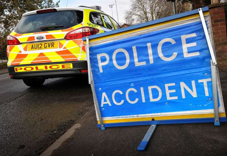 Two-car crash closes A9 both ways