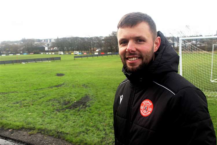 Scott Davidson is taking up a new career next month and says he is 'just not going to be able to give 100 per cent' to managing Thurso. Picture: Alan Hendry
