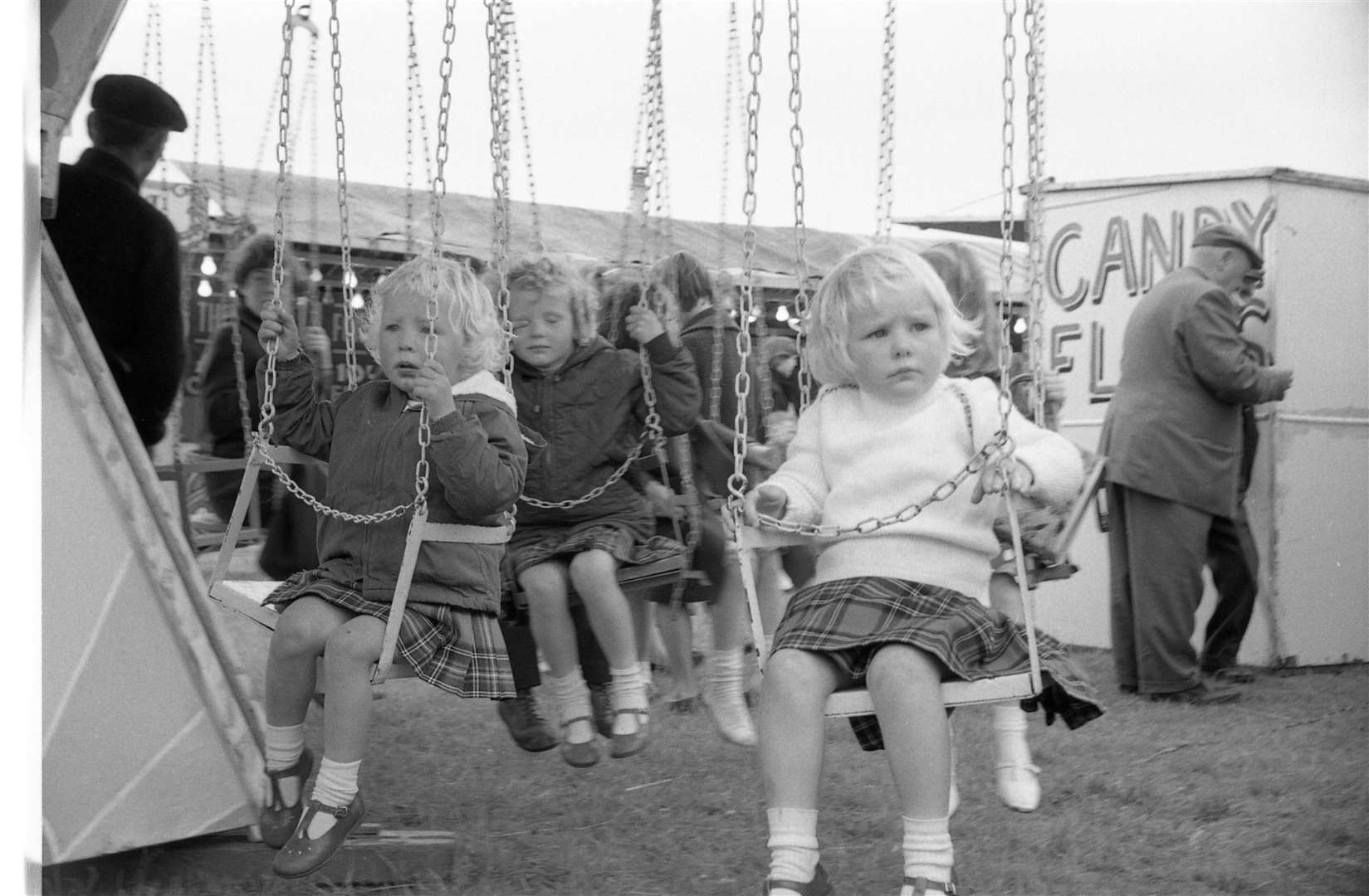 All the fun of the fair at Halkirk Highland Games (from left) Maggie Macleod and Jenny Youngson (married surnames). Picture: Jack Selby Collection/Thurso Heritage Society
