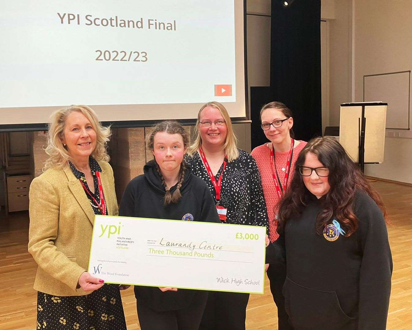 The Laurandy Centre's plans to create a wellbeing garden were boosted earlier this year by a £3000 funding award secured by Wick High School pupils. The money came through the Youth and Philanthropy Initiative (YPI), an active citizenship programme that enables young people to make a difference in their communities while developing a range of skills. Emily Webster (second from left) and Phoebe Snook (right) presented their cheque to Tracy Mackay (centre) and Jill Duncan from the Laurandy Centre, along with Ellie Lamont (left), one of the YPI judges.