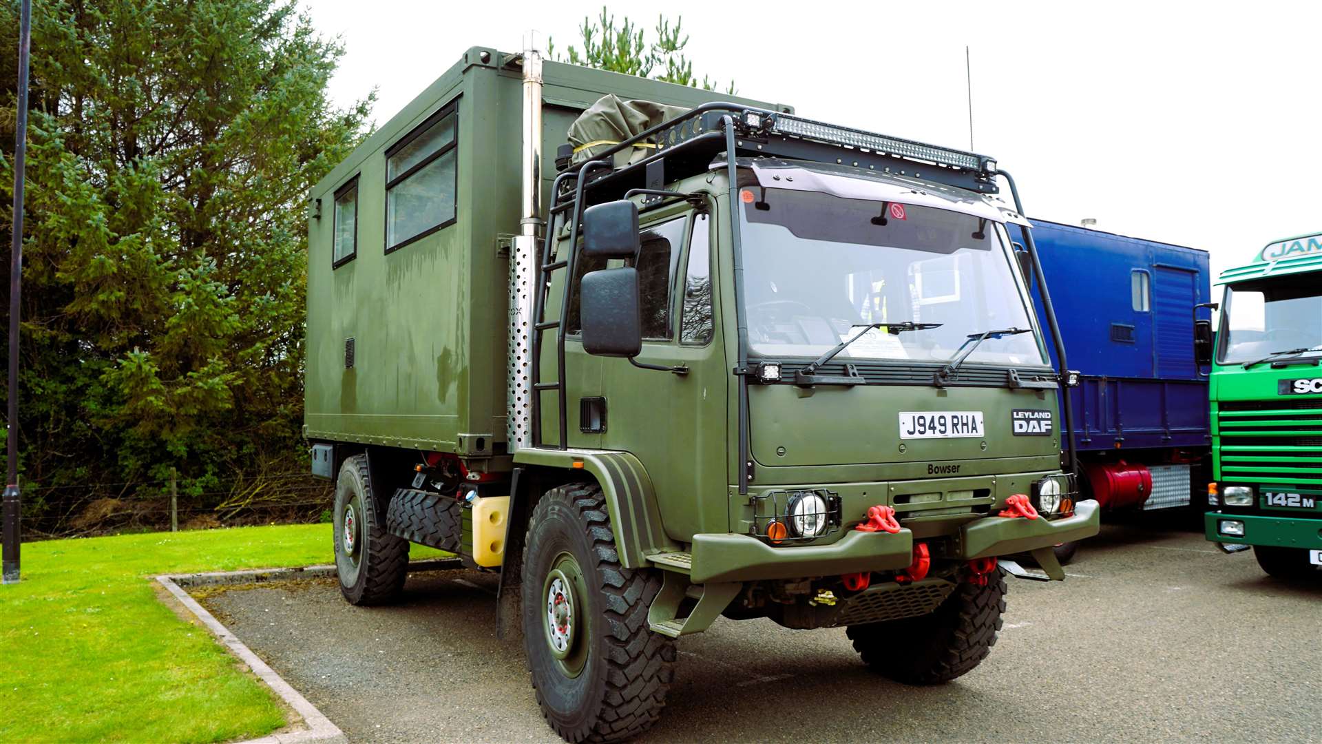 This vehicle appears to be a military truck repurposed as a mobile home. Picture: DGS