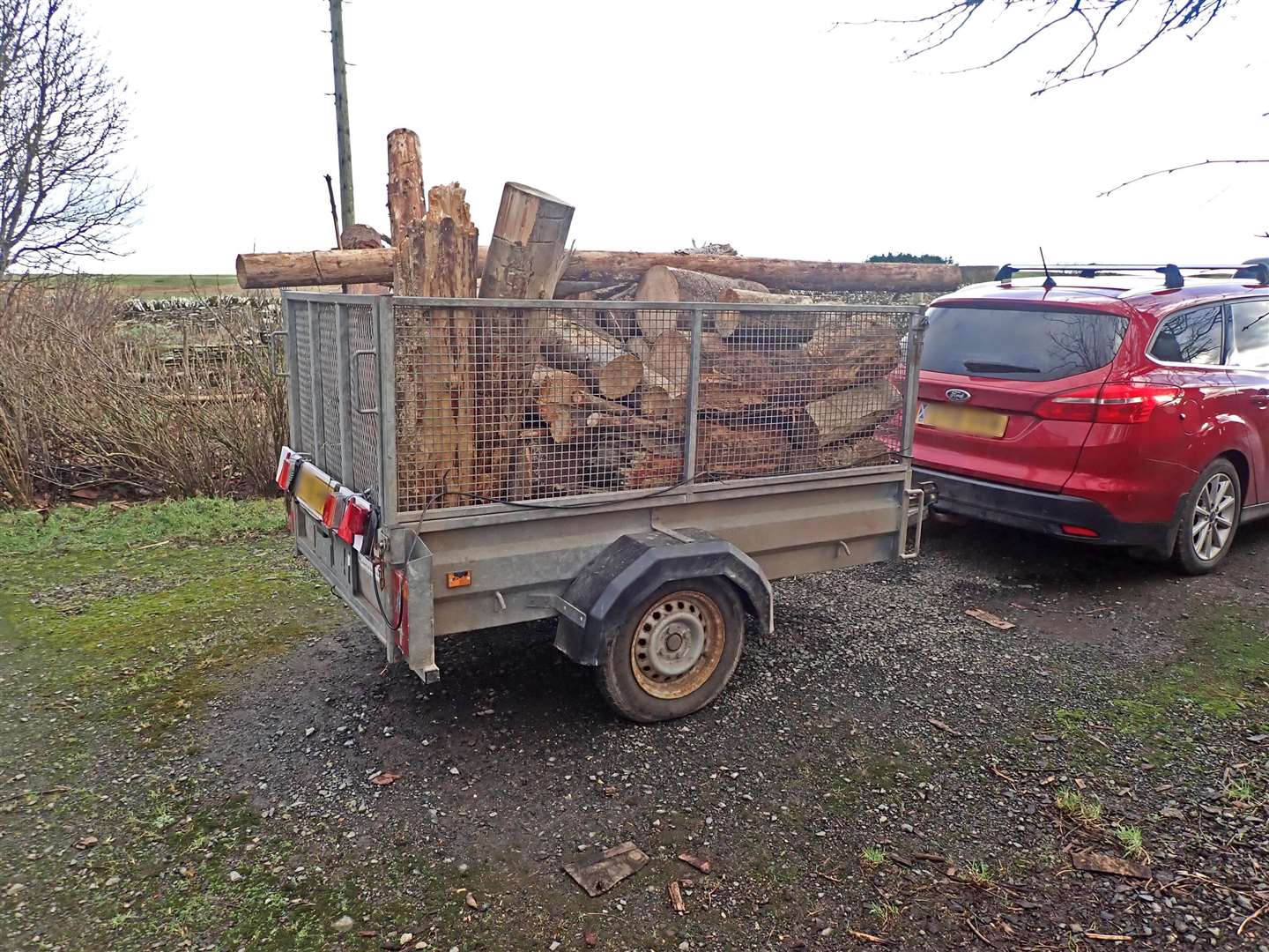 Another trailer-load of firewood.