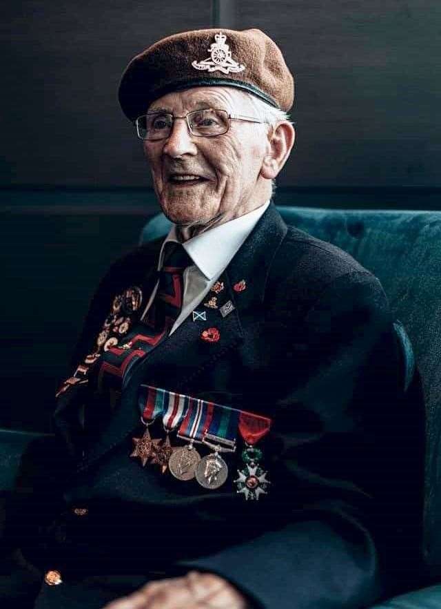 Robbie served in the Royal Artillery during World War II.