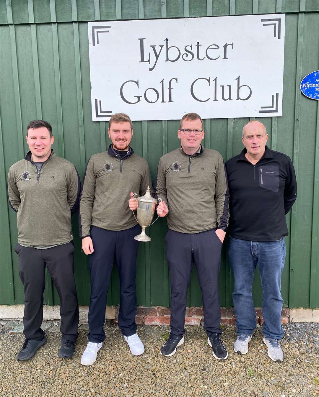 The winning Ulbster Cup team, Reay ‘A’ – (from left) Michael Smith, Tom Ross, Brent Munro and Andy Mowat.