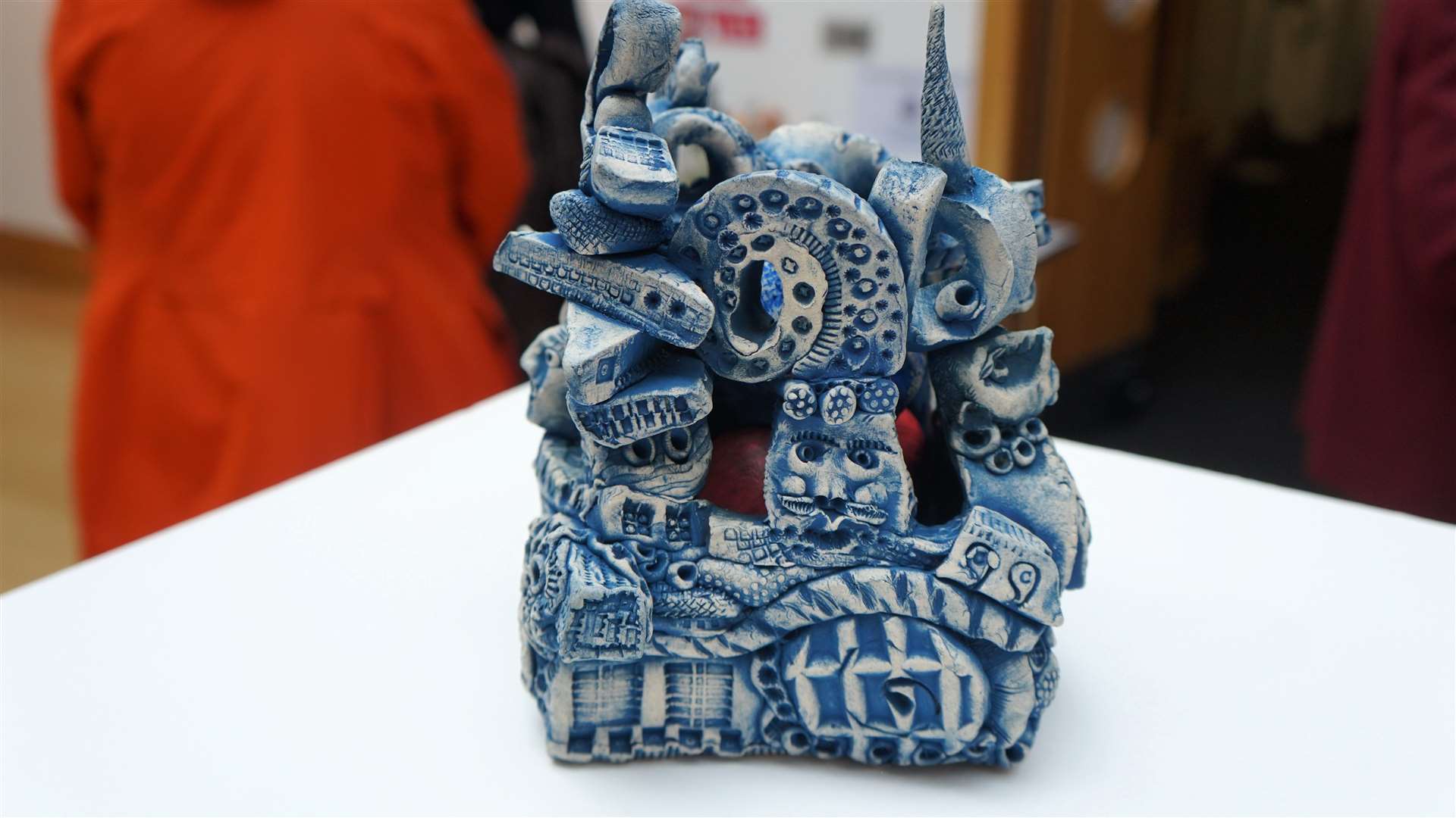 David Kinghorn's glazed stoneware clay sculpture is incredibly detailed. Picture: DGS