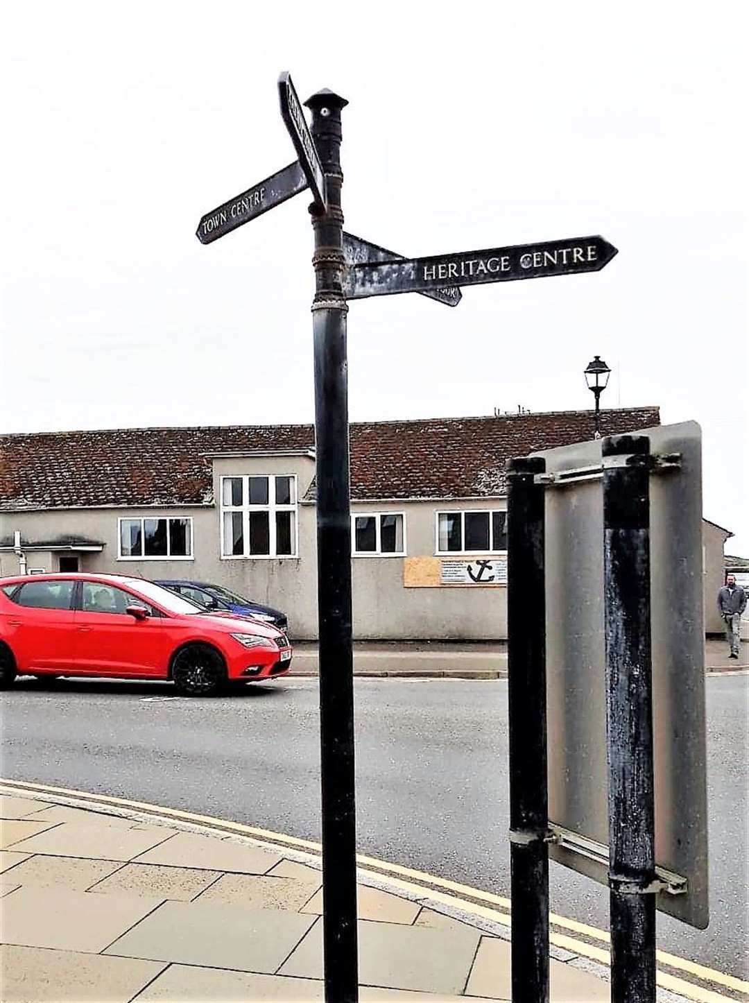 Grubby signposts will be painted in the planned programme of ancillary work to be carried out in late spring.