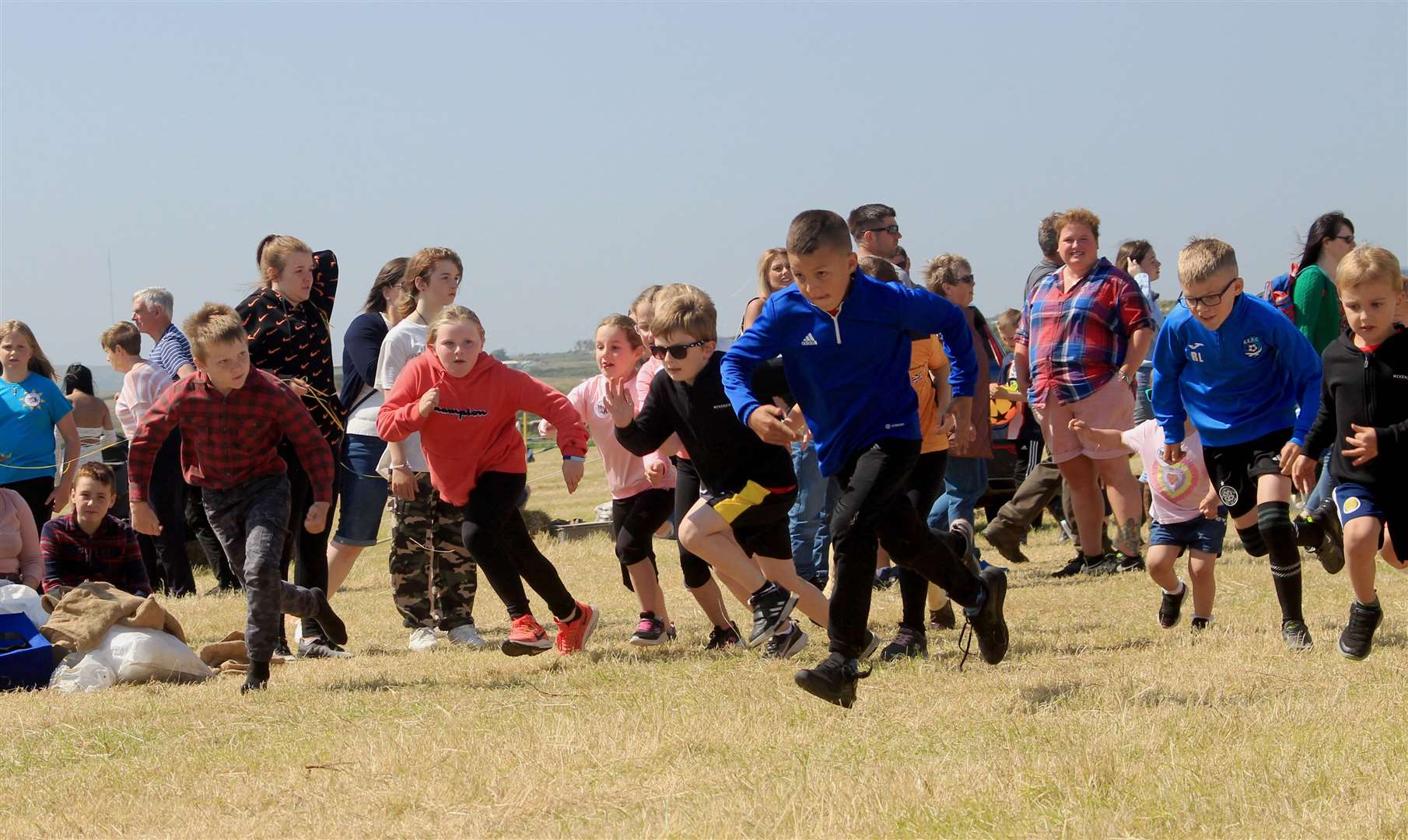 One of the children's races getting under way. Picture: Alan Hendry