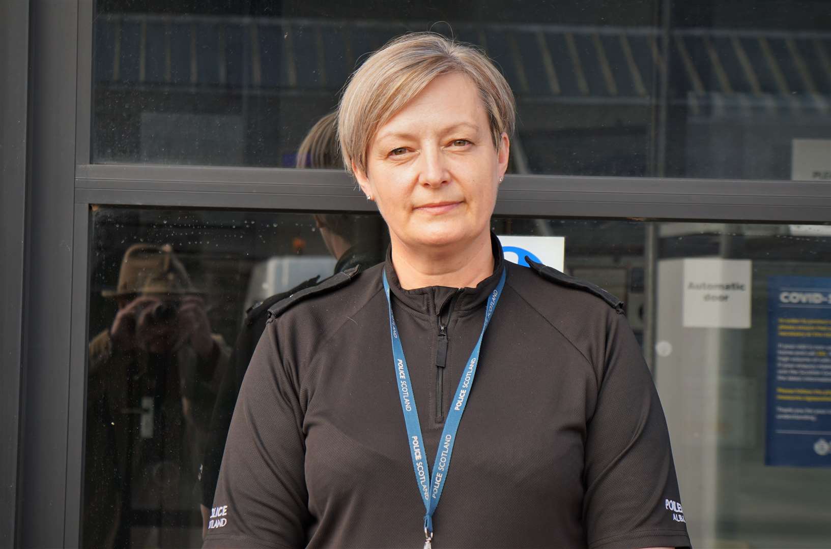 Operational superintendent (Highland) Maggie Pettigrew outside Wick police station on Monday afternoon.