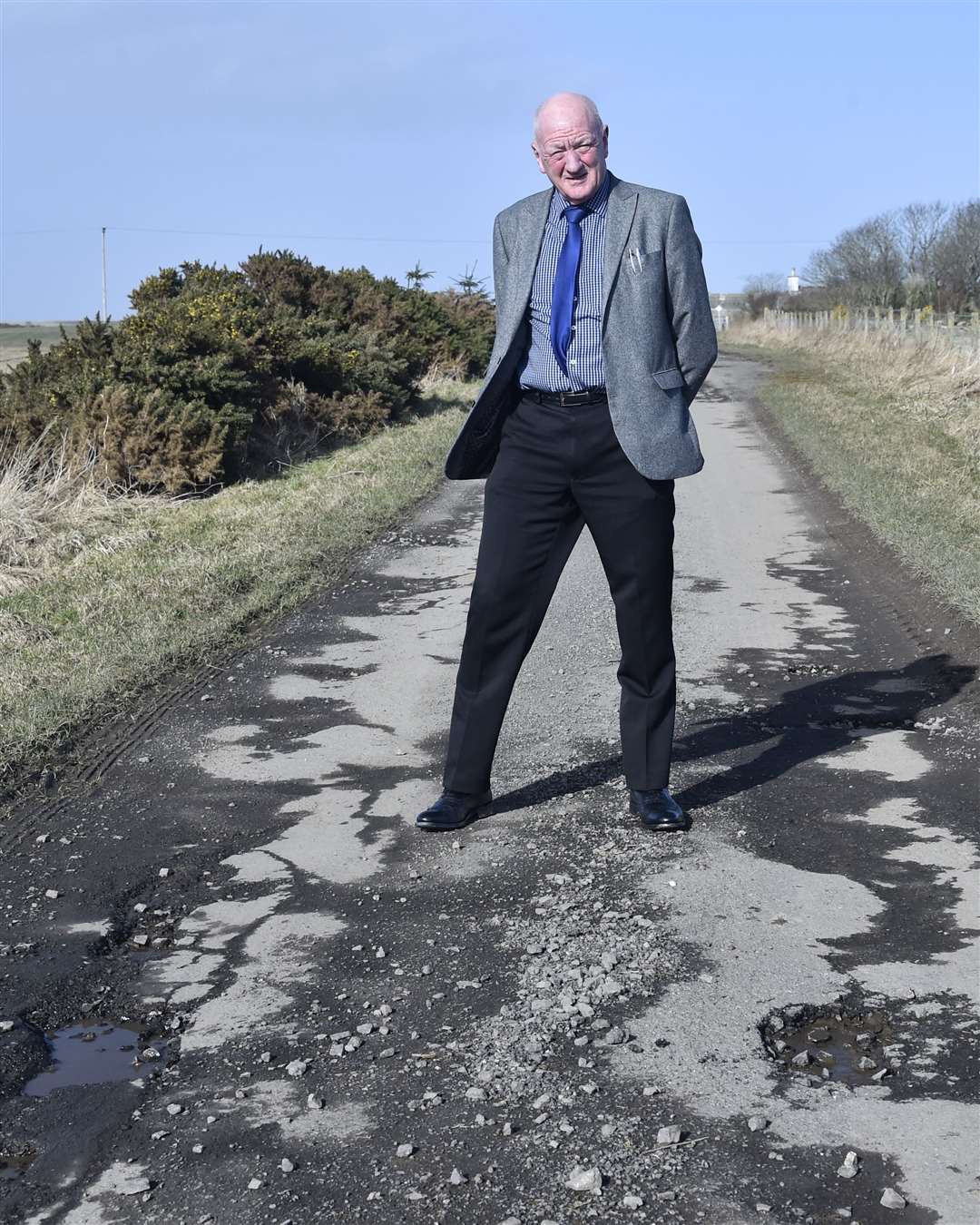 Iain Gregory says Caithness Roads Recovery 'will continue to highlight the disgraceful situation in the far north'. Picture: Mel Roger