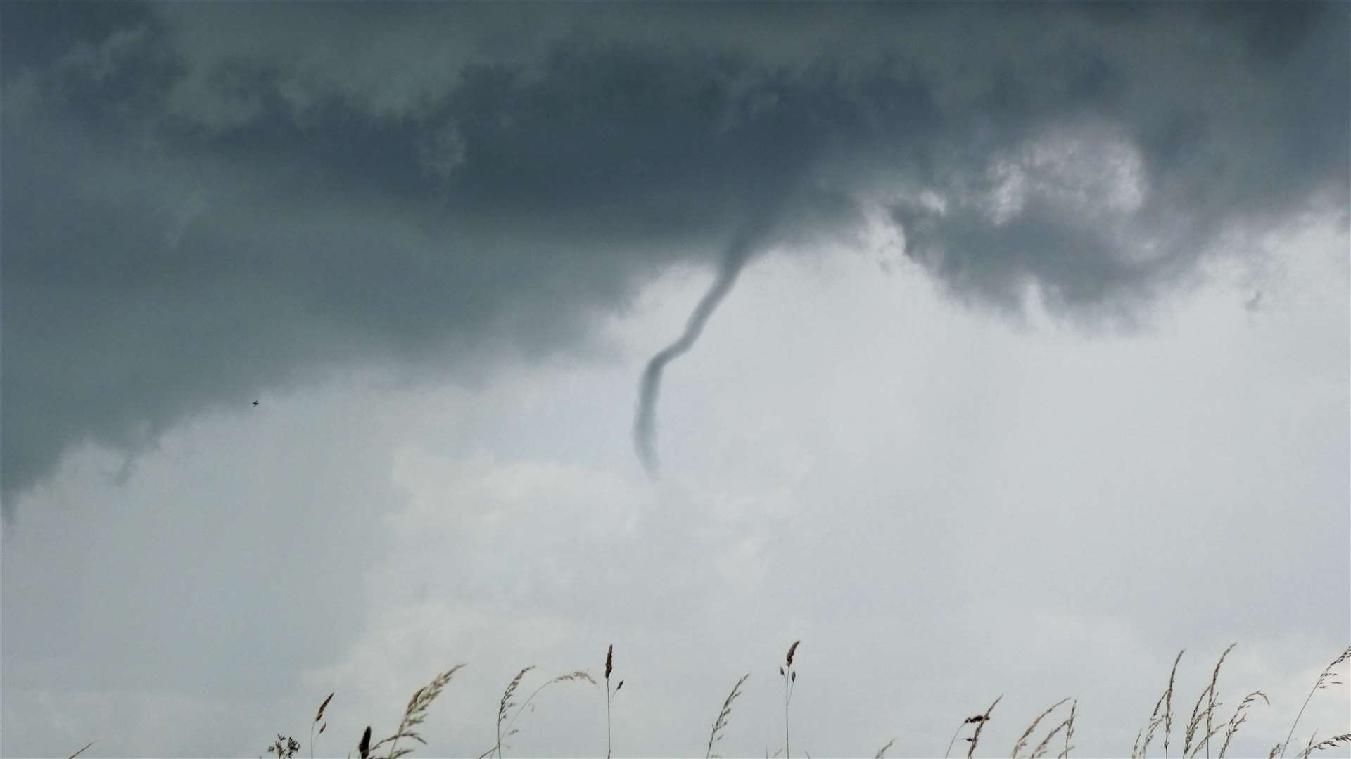 What appears to be a funnel cloud seen near Castletown today by Suzie Hay.