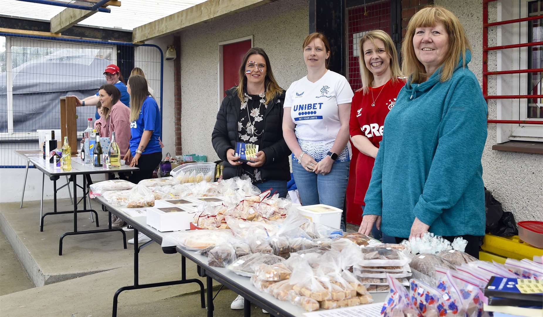 Stalls at the Thurso 999 Services v Rangers Legends match. Picture: Mel Roger