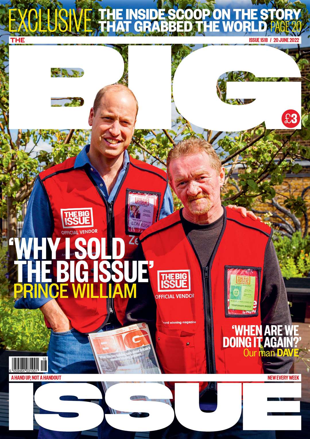 The Duke of Cambridge is cover star of the Big Issue (Andy Parsons/The Big Issue)