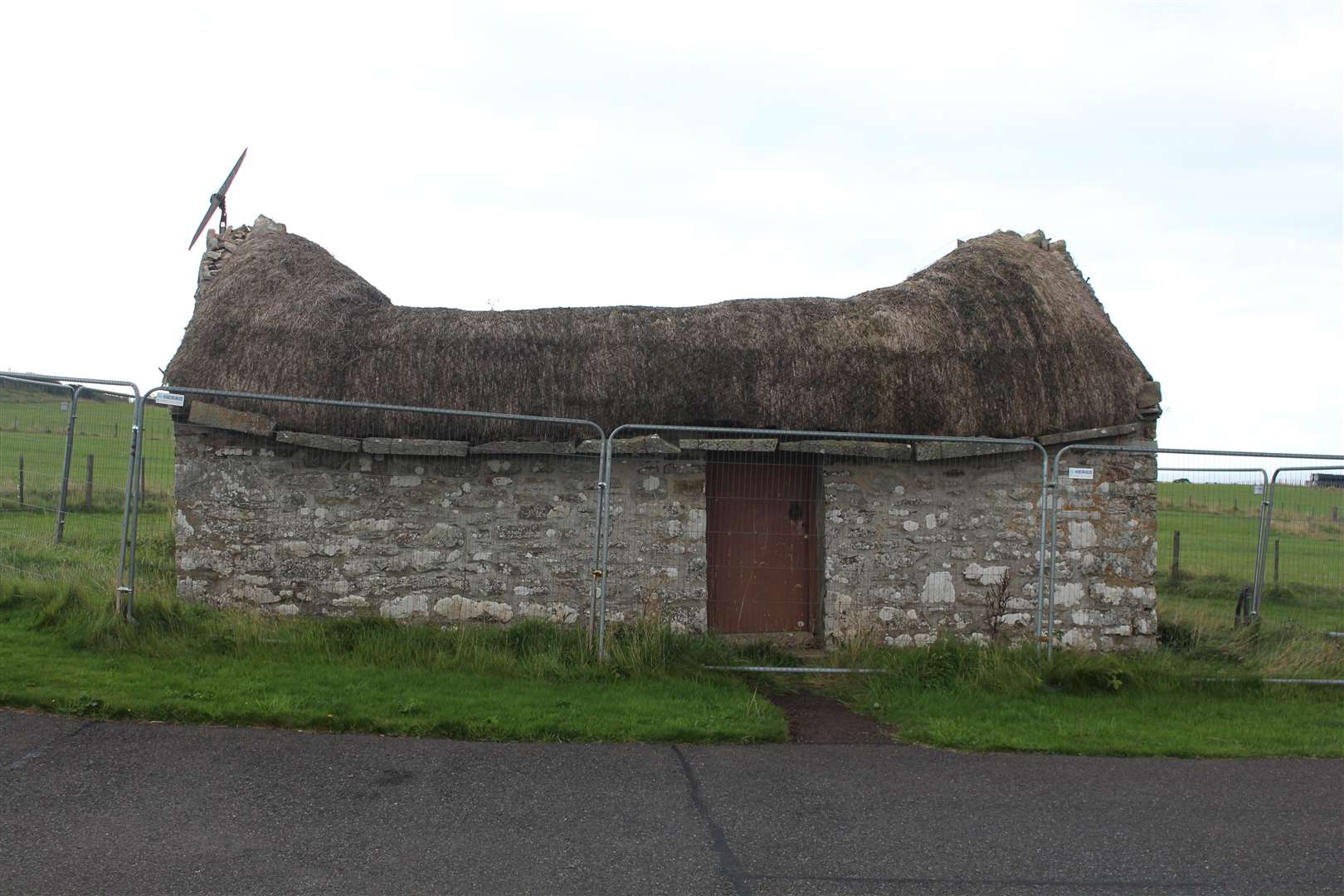 The rare 'cruck roof' of the A-listed barn at Laidhay collapsed a couple of years ago. Picture: John Davidson