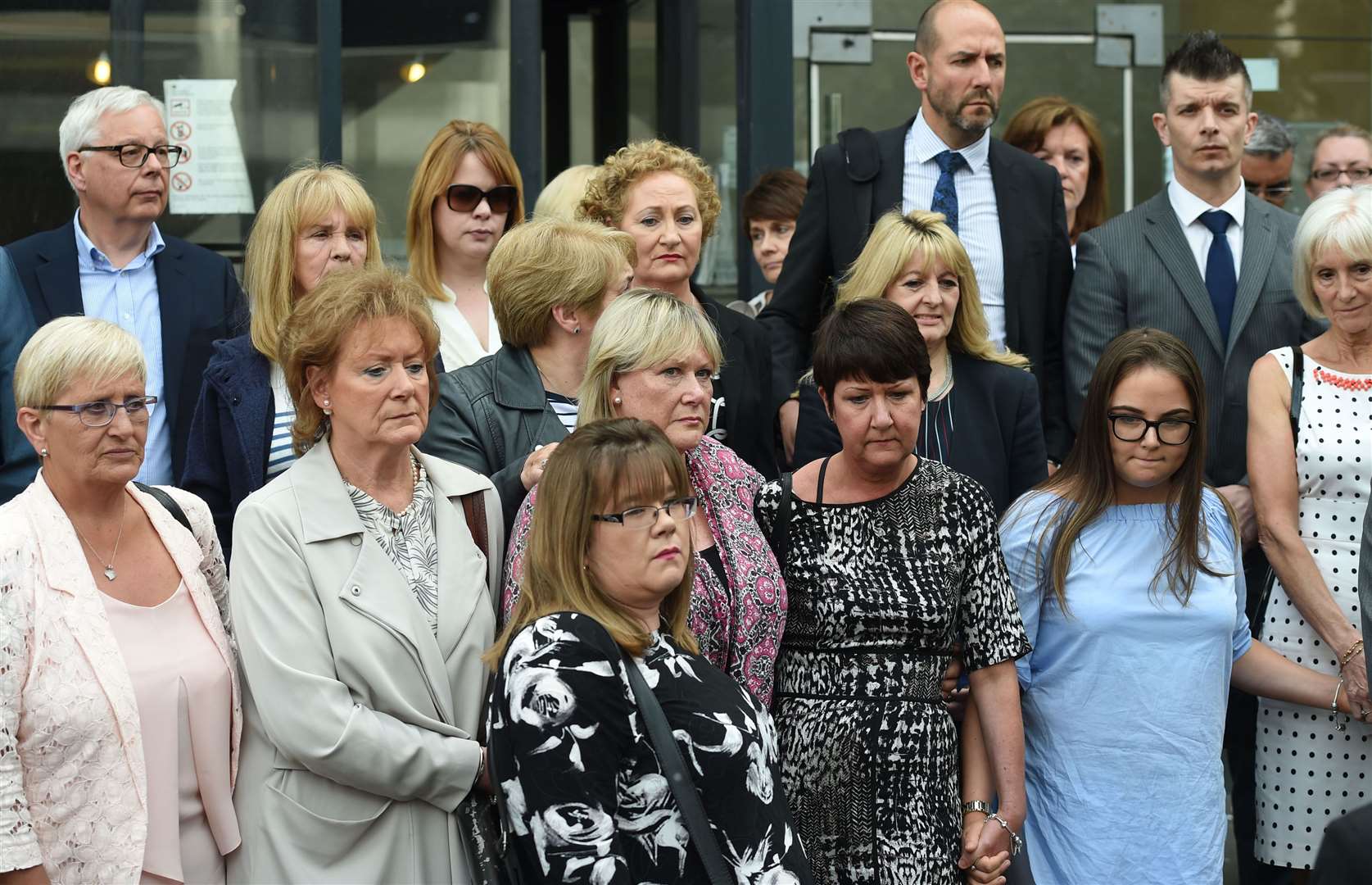 Several of Paterson’s victims attended his sentencing at Nottingham Crown Court (Joe Giddens/PA)
