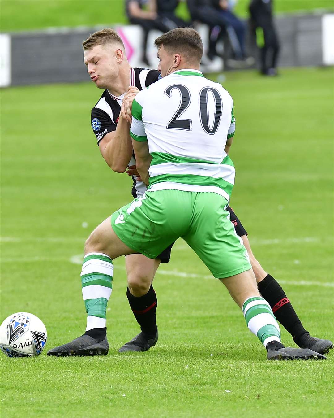 Wick Academy's Jack Halliday will be hoping to get more change out of Fort William than he did from Buckie's Joe McCabe last week. Picture: Mel Roger