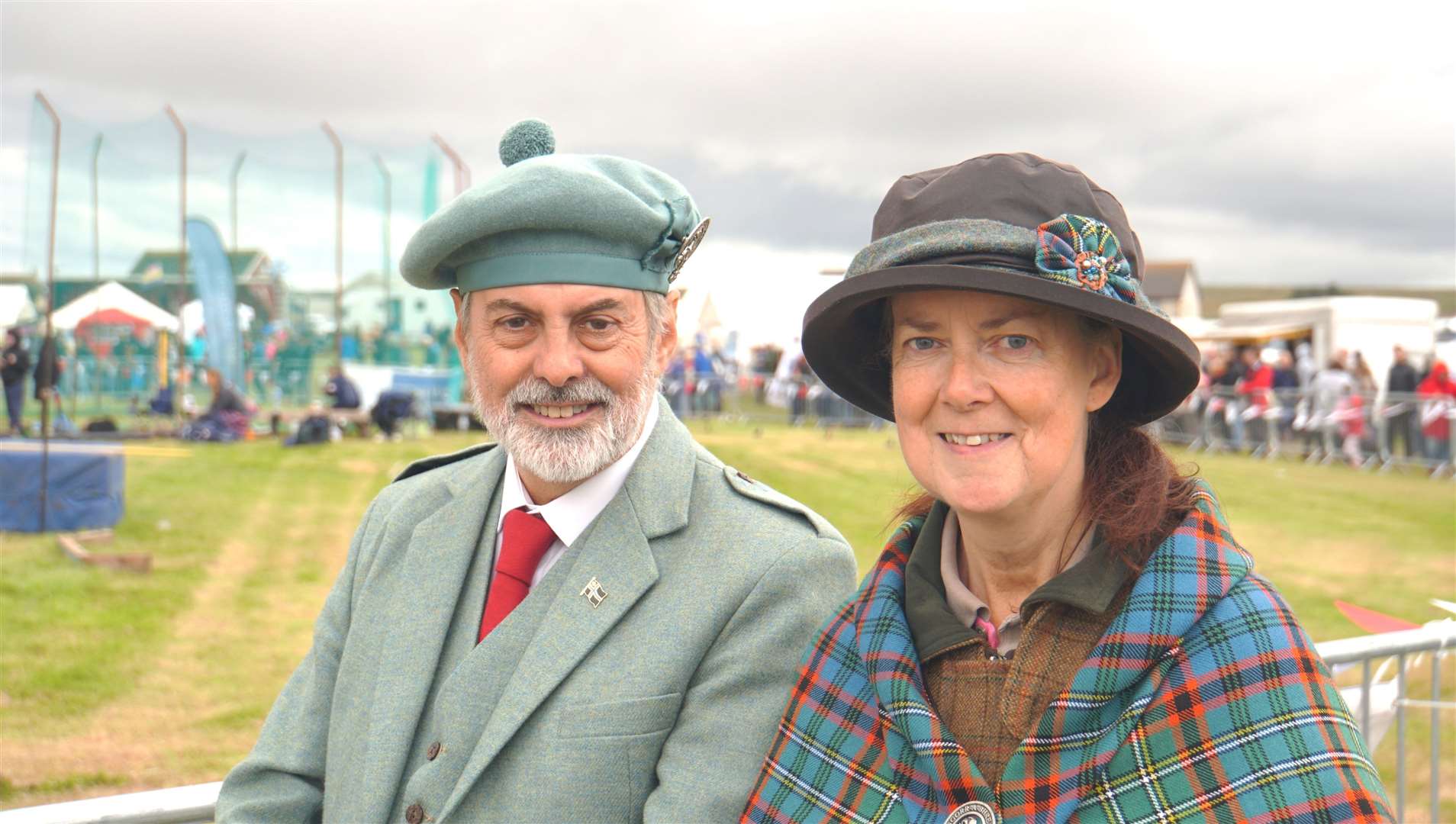 Dr Keith Nicholson with his wife Angela pictured at the Mey Games last year. Picture: DGS