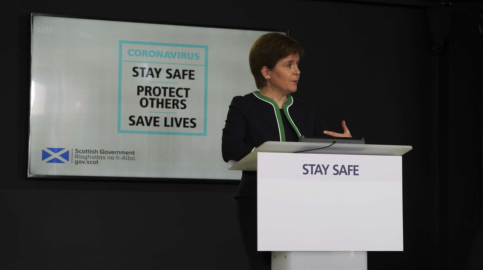Nicola Sturgeon spoke of 'the real and sustained progress' in tackling Covid-19.