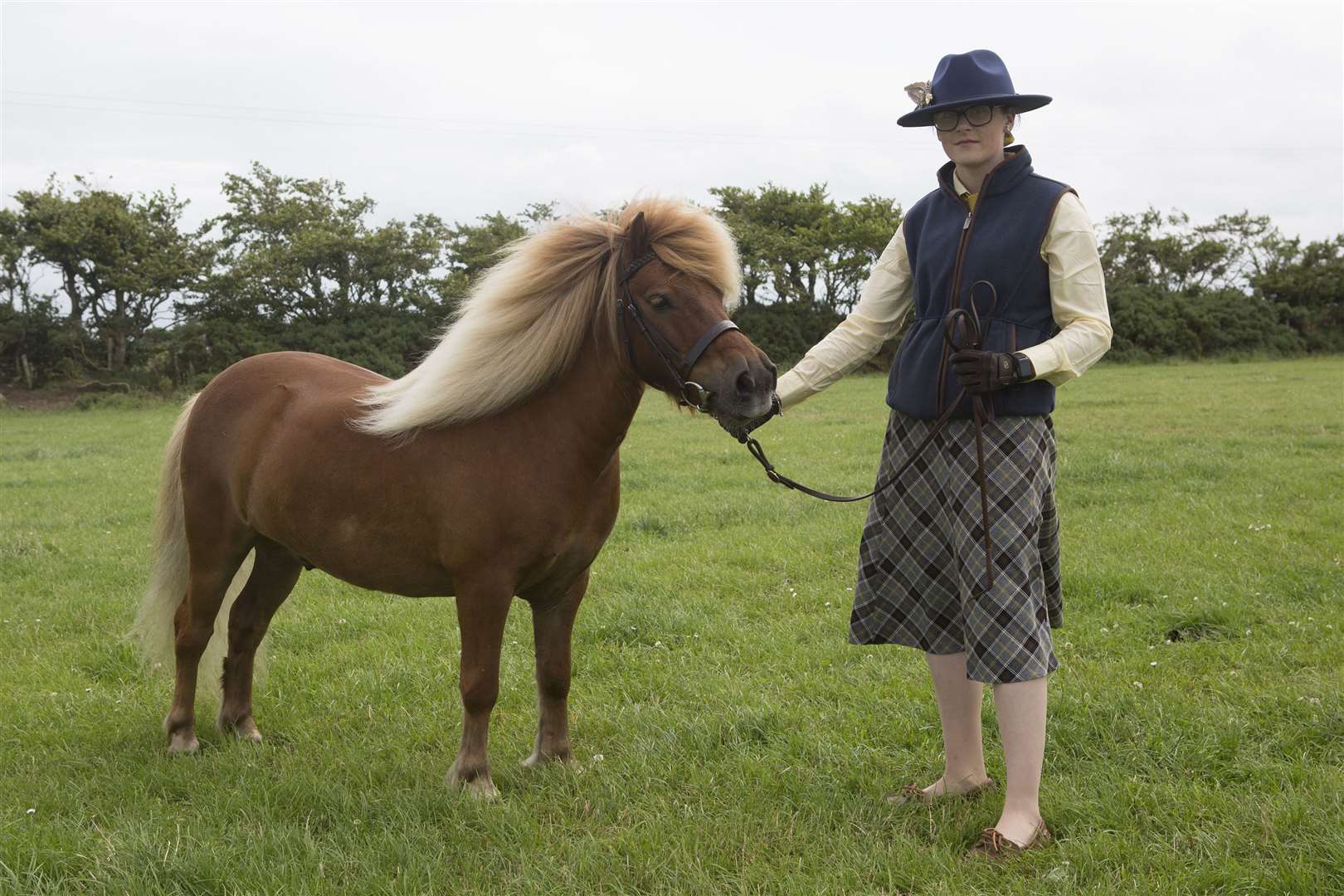 Bethany Swanson, Framside, Calder, Thurso, with the Shetland champion, Bellajaz Whisky, a seven-year-old gelding. Picture: Robert MacDonald/Northern Studios