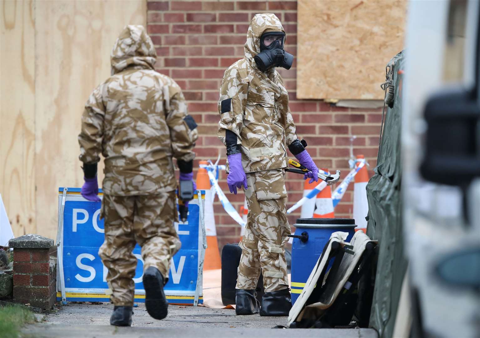 The UK Government accused Russia of being behind the Novichok attack in Salisbury in 2018 (Andrew Matthews/PA)