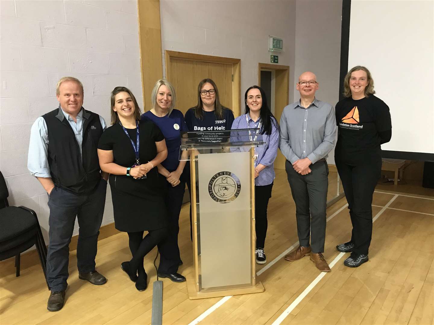 Funding body representatives who gave presentations at this week’s funding information event in the Pulteney Centre, Wick.