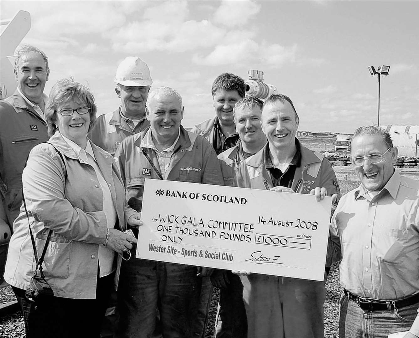 In 2008 the Subsea 7 sports and social committee at Wester made a £1000 donation from the site’s welfare fund towards the cost of running Wick Gala Week.
