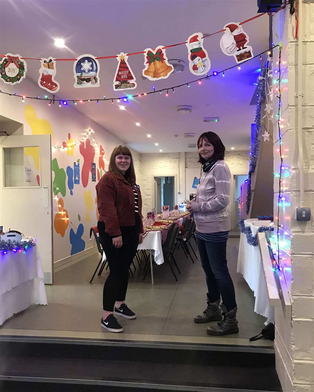 Volunteers Bethany Lawrie and Andrea Wotherspoon at the 2018 event.
