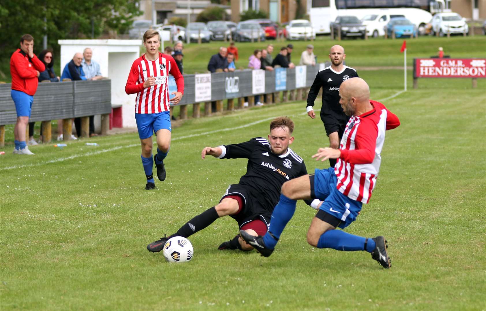 Luke Manson will be missing for Thurso’s North Caledonian Cup tie against Bonar Bridge this weekend. Picture: James Gunn