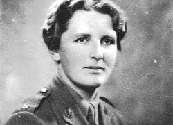 Jane R. Begg, of Castle Brims, Thurso, who served as an officer during World War Two. Part of her lecture on her experiences, delivered to the woman of Reay Church in 1943, is featured in We Shall Never Surrender, Wartime Diaries 1939-1945.