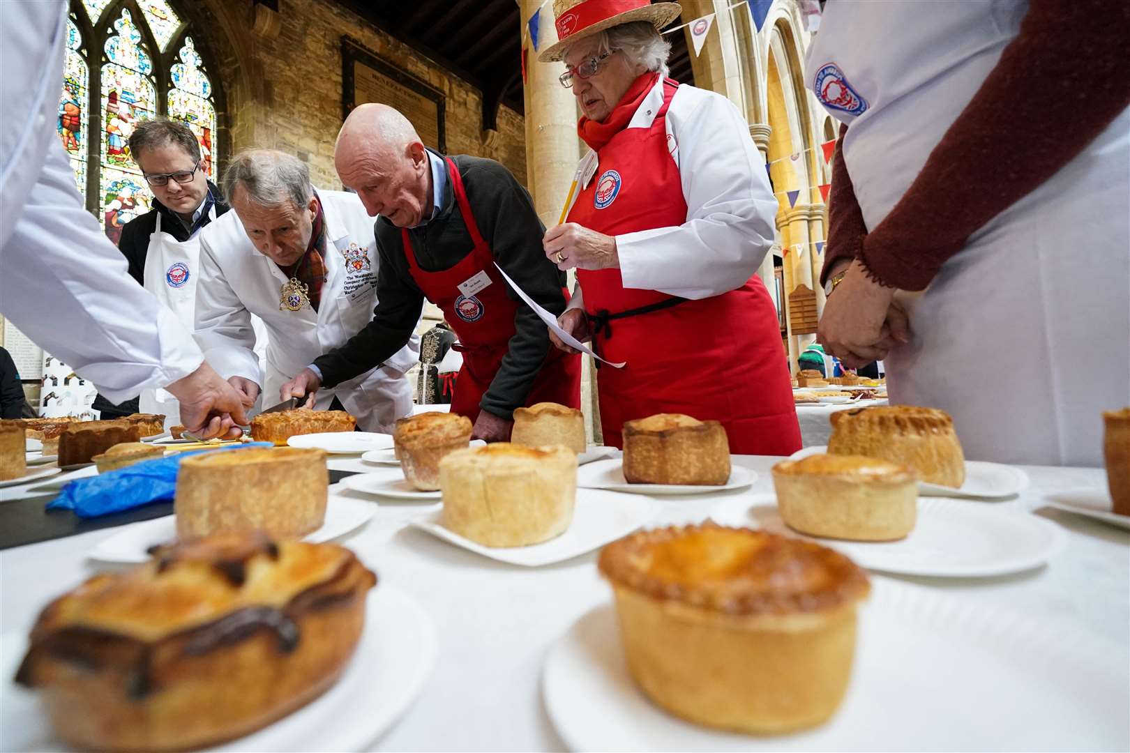 The contest at St Mary’s Church in Melton Mowbray (Jacob King/PA)