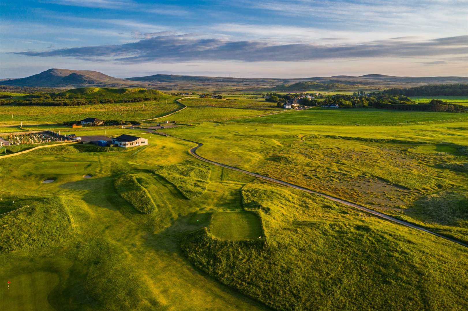A bird's-eye view of Reay golf course. Picture: Craig Macintosh / Highland Drones