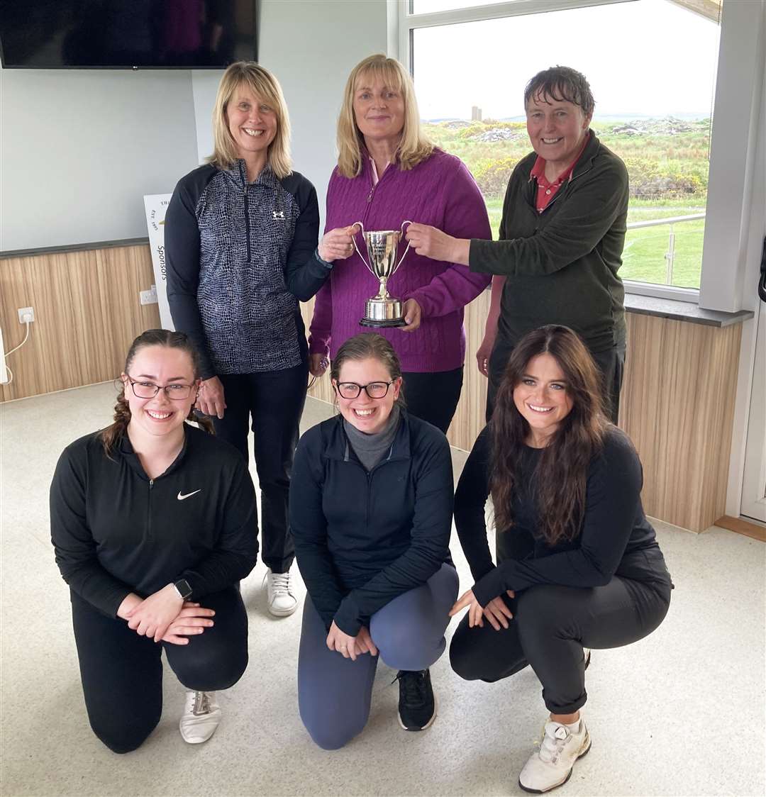 The Reay team who won the Americas Cup matchplay competition at Thurso. Back (from left): Pam Bain, Carol Paterson, Carole Cameron. Front: Sarah Meiklejohn, Rebecca Munro, Eleanor Tunn.