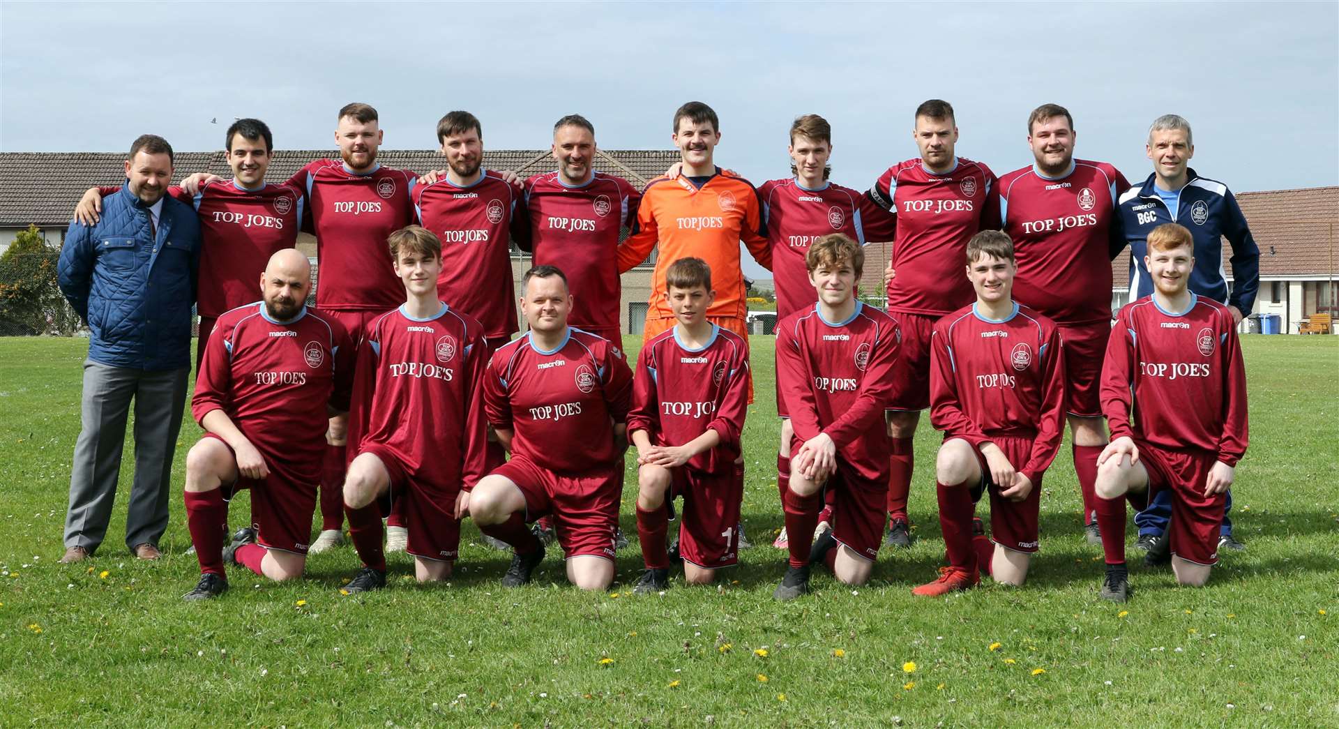The Top Joe's squad before their Highland Amateur Cup first-round match against Pentland United. Picture: James Gunn