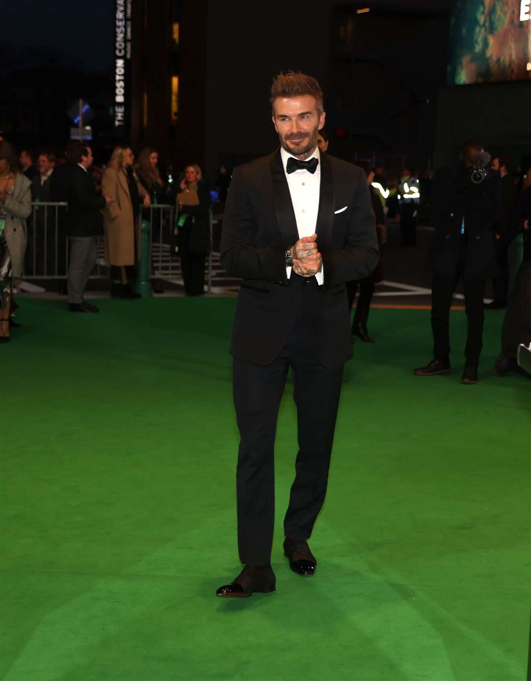 David Beckham attended the ceremony (Ian Vogler/Daily Mirror/PA)