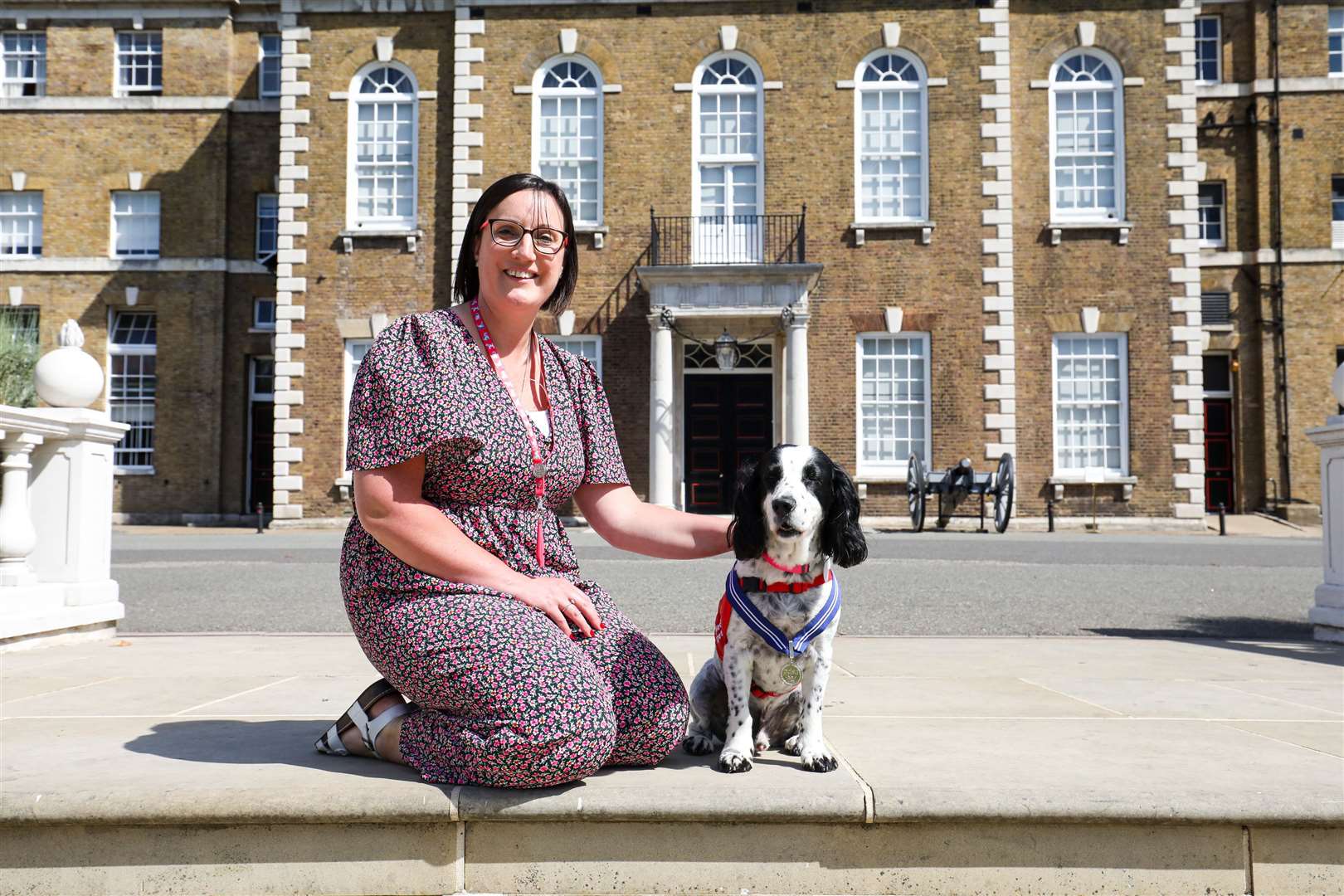 Michelle Sutherland and Clive, her medical alert assistance dog (PDSA/PA)