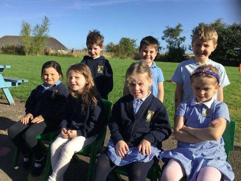 This year's P1s at Watten.