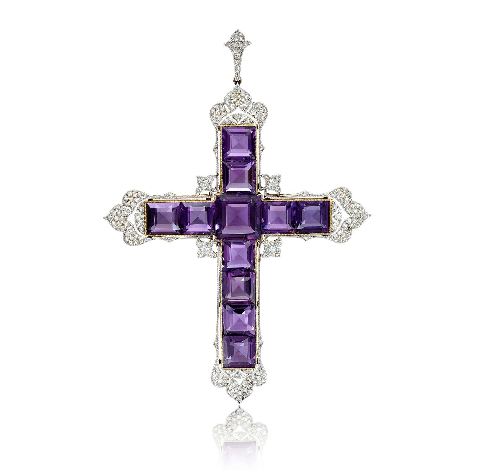The Attallah Cross, worn on several occasions by Diana (Sotheby’s/PA)