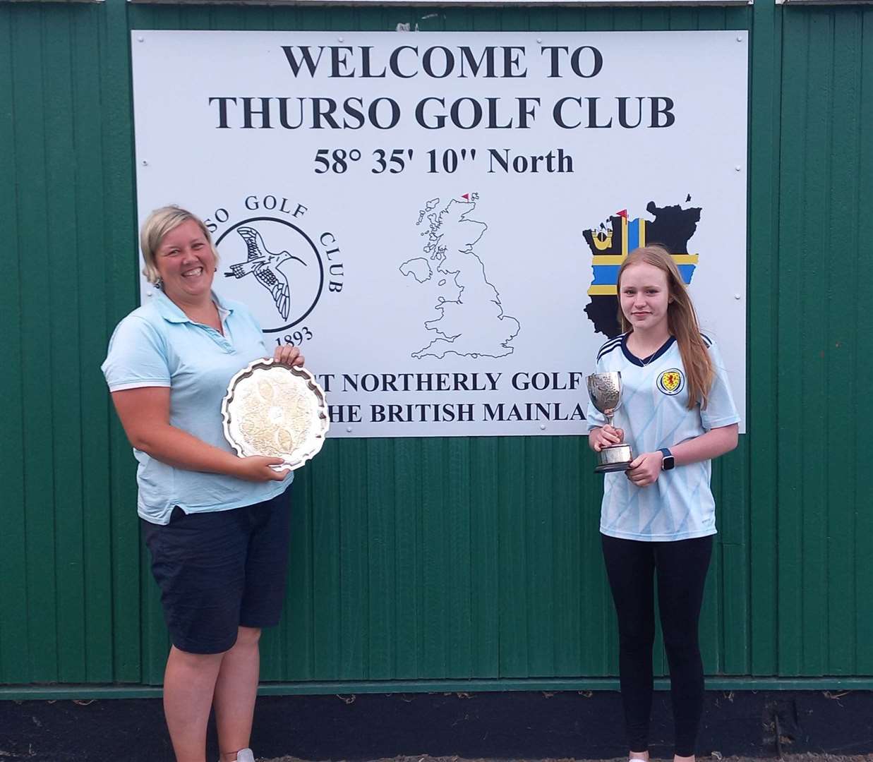 Laura Durrand, winner of the Pendleton Plate, and Isla Mackay, who won the Committee Cup.