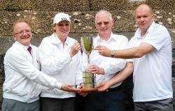 County fours winners – Ronnie Bain snr, Lorna McDermid, Iain Pollock and Brian Cormack.