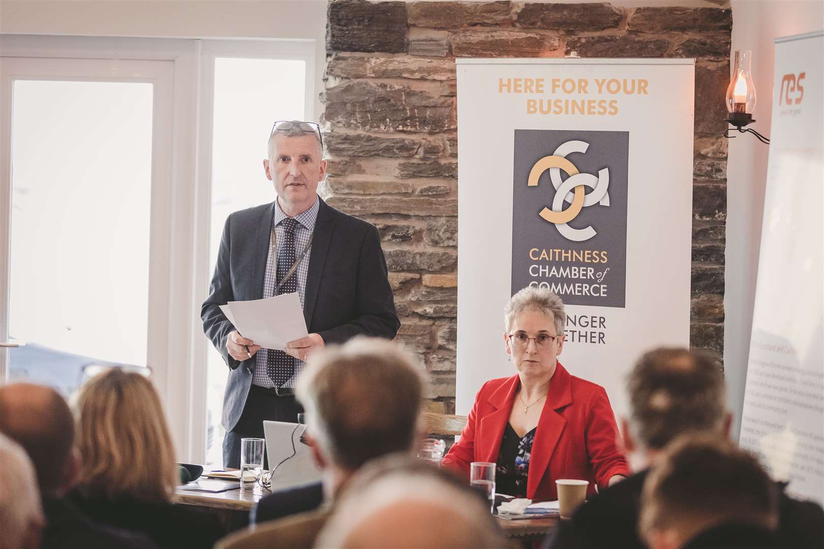 Caithness Chamber of Commerce chairman Stephen Sutherland and CEO Trudy Morris reflecting on the past year's challenges for business.